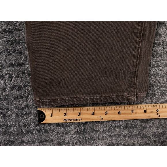 Abercrombie & Fitch Jeans Mens 36x34 Brown Vintage Stretch Straight Preppy NWT - Picture 9 of 16